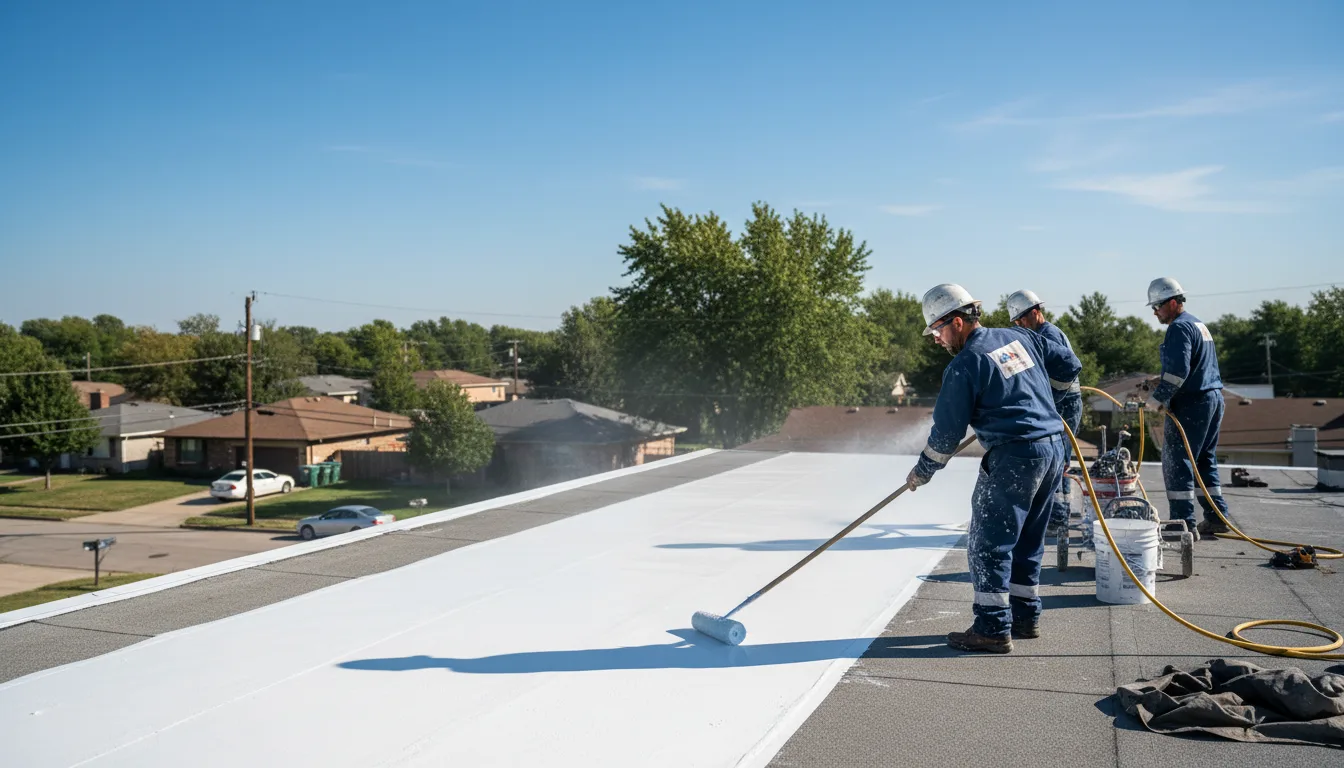 Commercial roof coating in Carbondale, IL near me